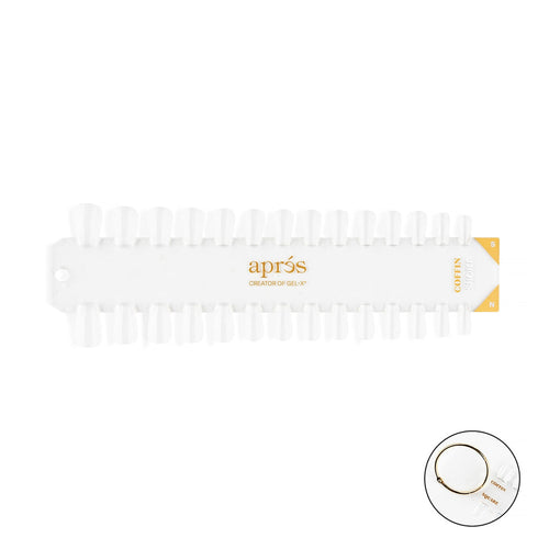 Aprés - Gel-X Tip Swatch: Natural/Sculpted Coffin Short