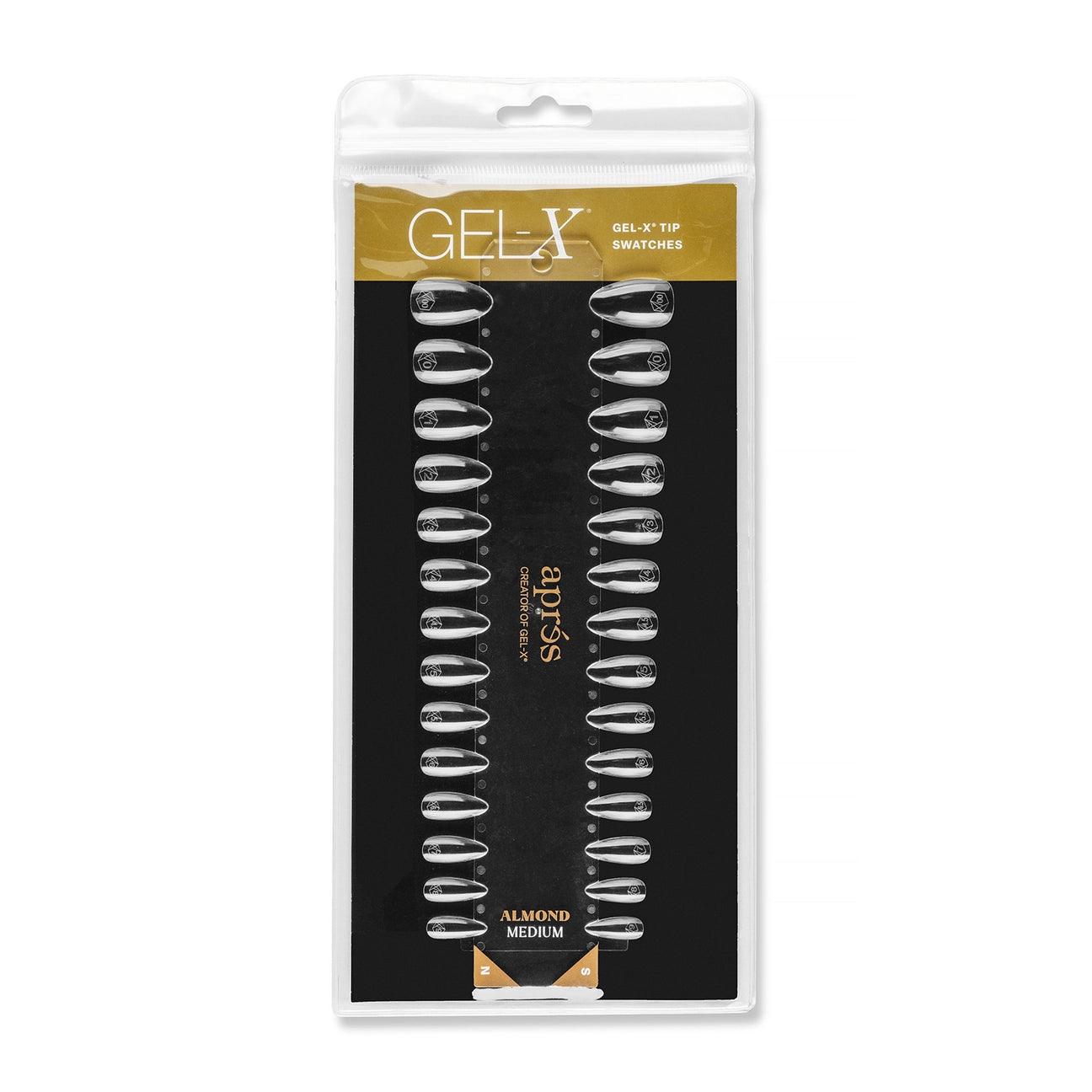 Aprés - Gel-X Tip Swatch: Natural/Sculpted Round Medium - Nail Extensions at Beyond Polish