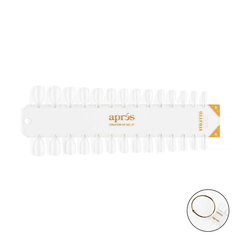 Aprés - Gel-X Tip Swatch: Natural/Sculpted Stiletto Short