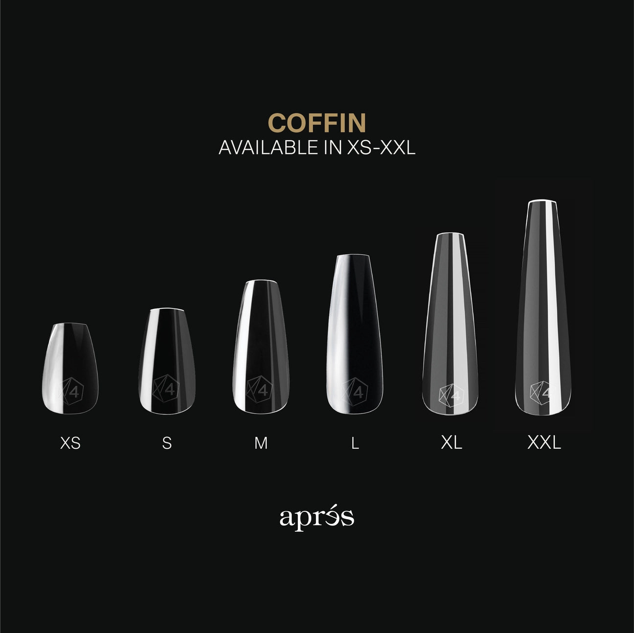 Aprés - Gel-X Tips 2.0 - Sculpted Coffin Short Box Of Tips (600 Pcs) - Nail Extensions at Beyond Polish