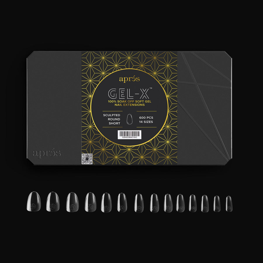 Aprés - Gel-X Tips 2.0 - Sculpted Round Short (600 Pcs) - Nail Extensions at Beyond Polish