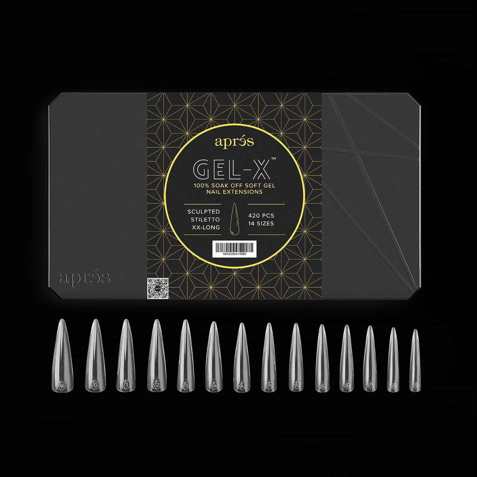 Aprés - Gel-X Tips 2.0 - Sculpted Stiletto Extra Extra Long (420pcs) - Nail Extensions at Beyond Polish