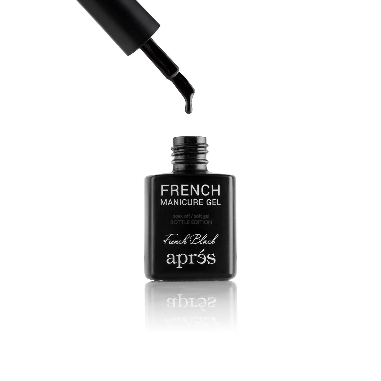 Aprés - Hema Free Gel Couleur - French Manicure Gel - Black - Gel Polish at Beyond Polish