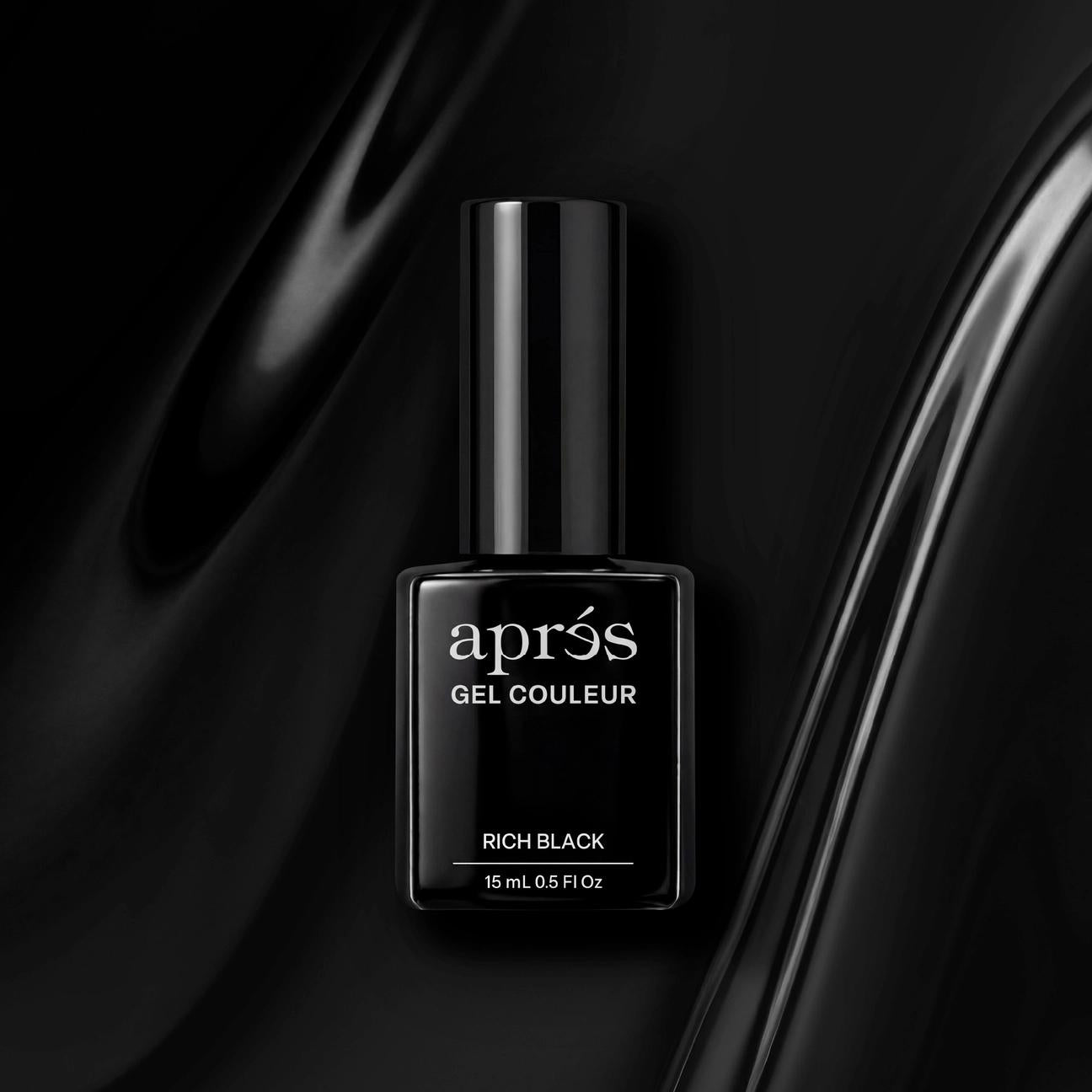 Apres - Hema Free Gel Couleur - Rich Black, 15Ml - Gel Polish at Beyond Polish