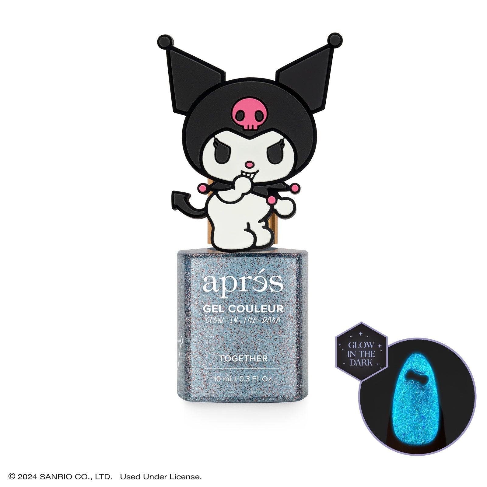 Aprés - Kuromi Flash Glitter Gel Couleur - Together - Gel Polish at Beyond Polish