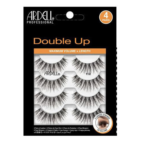 Ardell - Strip Lashes Multipacks 4 pck - Double Up Wispies 113