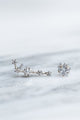 Aries 24k White Gold Plated Studs - Earrings at Beyond Polish