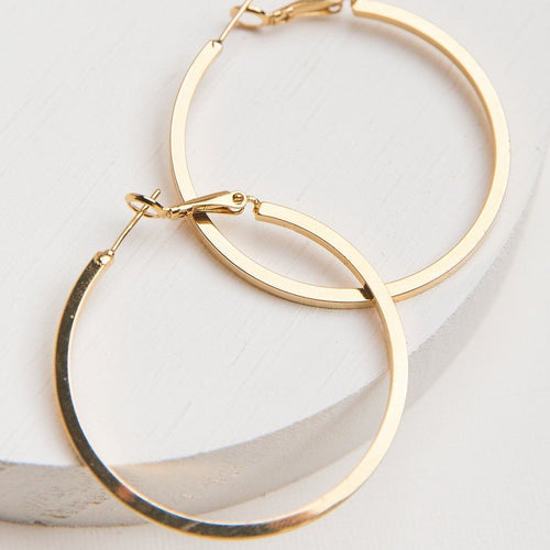 Aura 14k Gold Plated Hoop Earrings