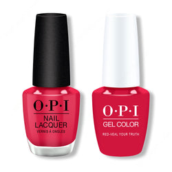 OPI - Gel & Lacquer Combo - Red-veal Your Truth - Gel & Lacquer Polish at Beyond Polish