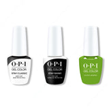 OPI - GelColor Combo - Stay Classic Base, Shiny Top & Im Sooo Swamped! - Gel Polish at Beyond Polish
