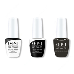 OPI - GelColor Combo - Stay Classic Base, Shiny Top & Suzi The First Lady of Nails - Gel Polish - Nail Polish at Beyond Polish