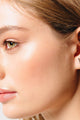 Bar Stud White Gold Dipped Earrings - Earrings at Beyond Polish
