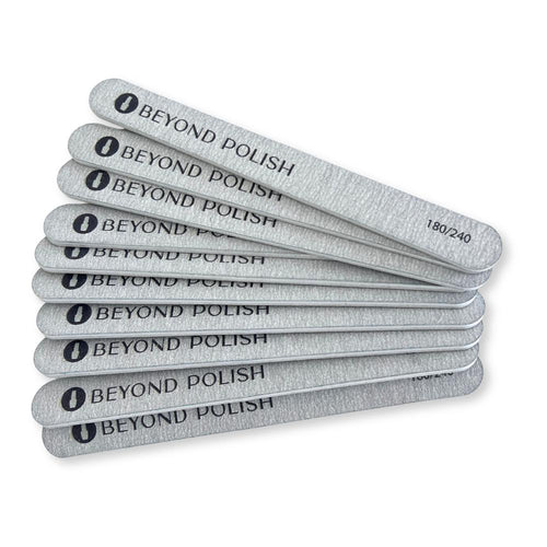 Beyond Polish - Nail File 180/240 Grit - 10 Pc - Manicure & Pedicure Tools at Beyond Polish