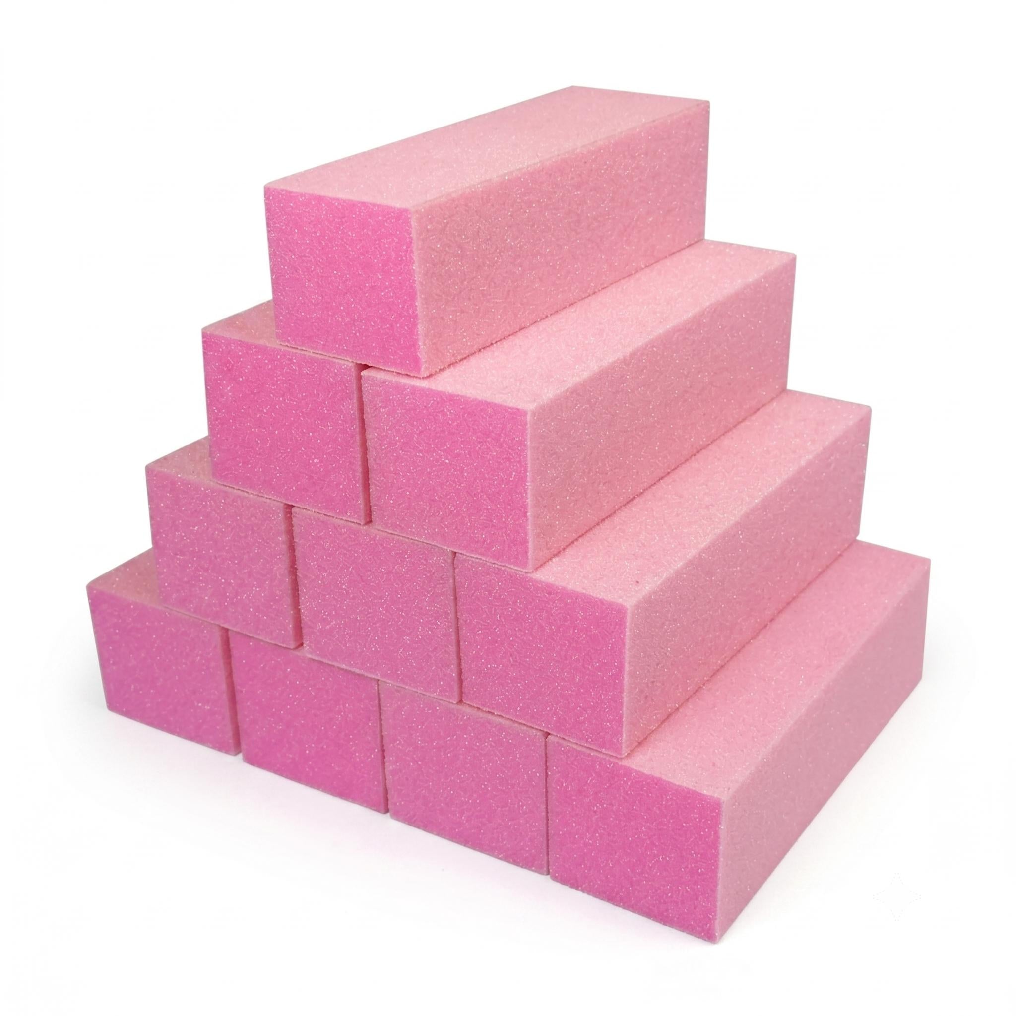Beyond Polish - Pink Buffer White Grit Premium 3-Way 100/180 Grit – 10pcs - Manicure & Pedicure Tools at Beyond Polish