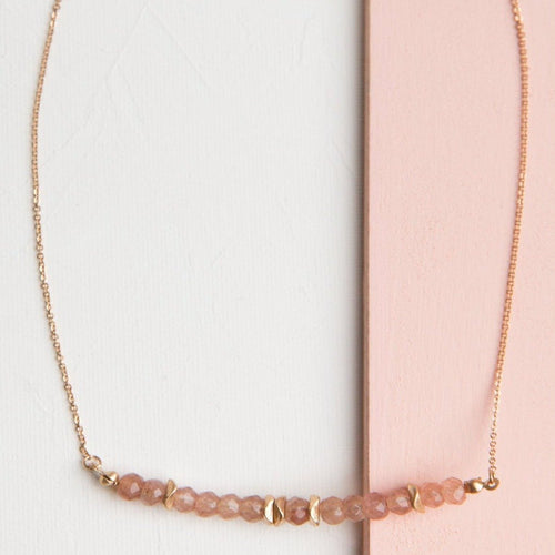 Blush Beaded Necklace