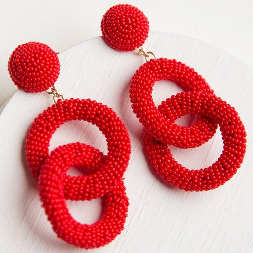 Bora Beaded Drop Earrings