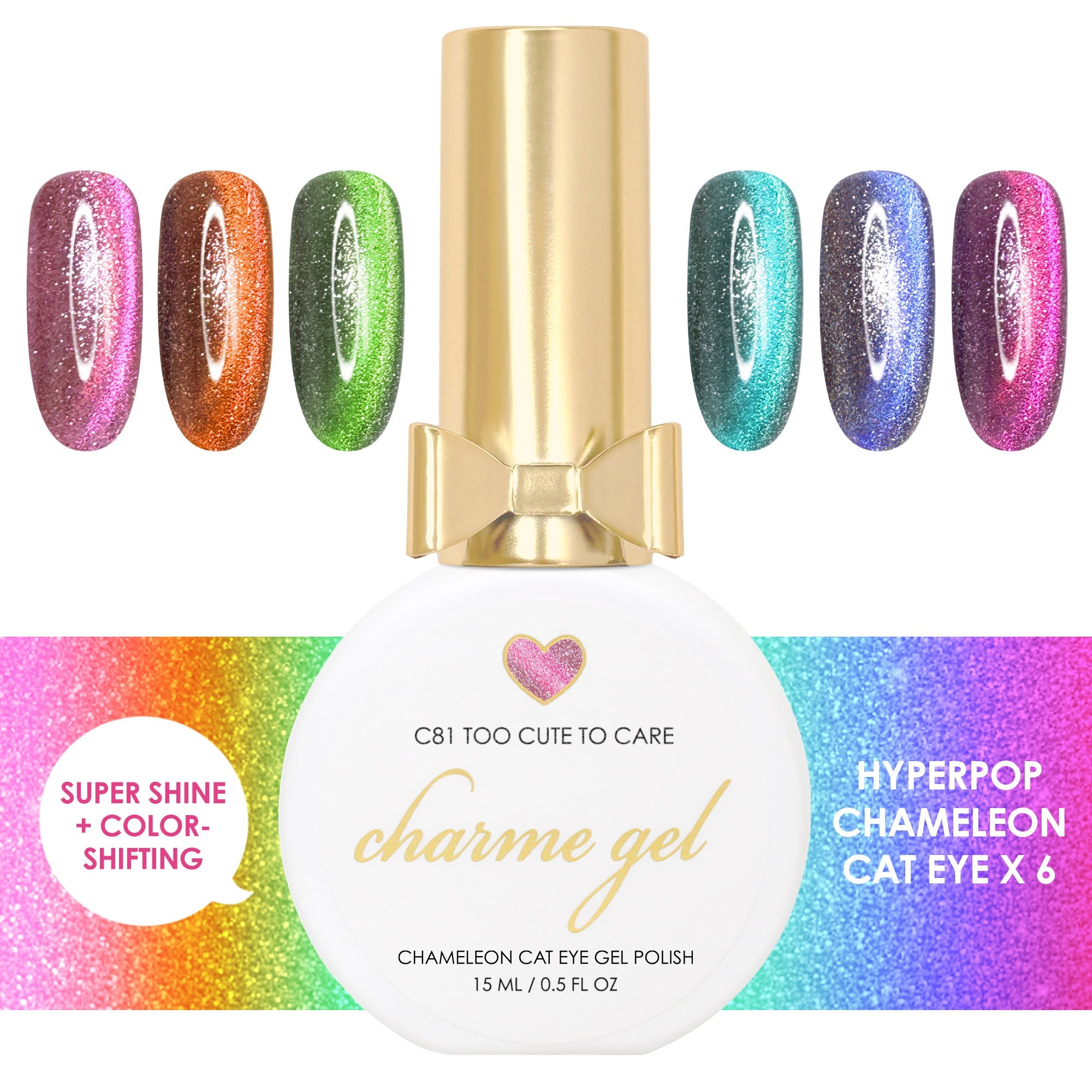 Daily Charme - Hyperpop Chameleon Cat Eye Collection