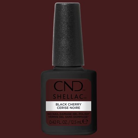CND Shellac - Black Cherry 0.42 oz - Gel Polish at Beyond Polish