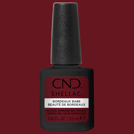 CND Shellac - Bordeaux Babe 0.42 oz - Gel Polish at Beyond Polish