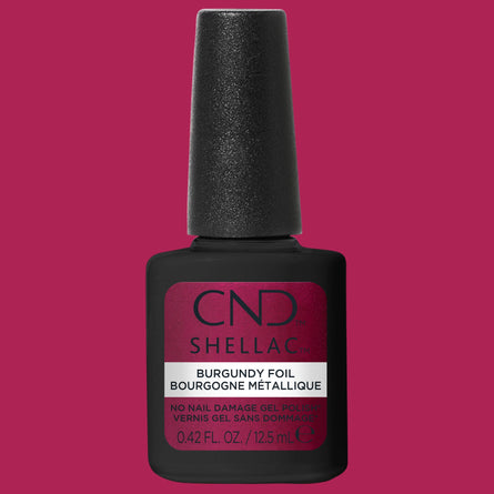 CND Shellac - Burgundy Foil 0.42 oz - Gel Polish at Beyond Polish