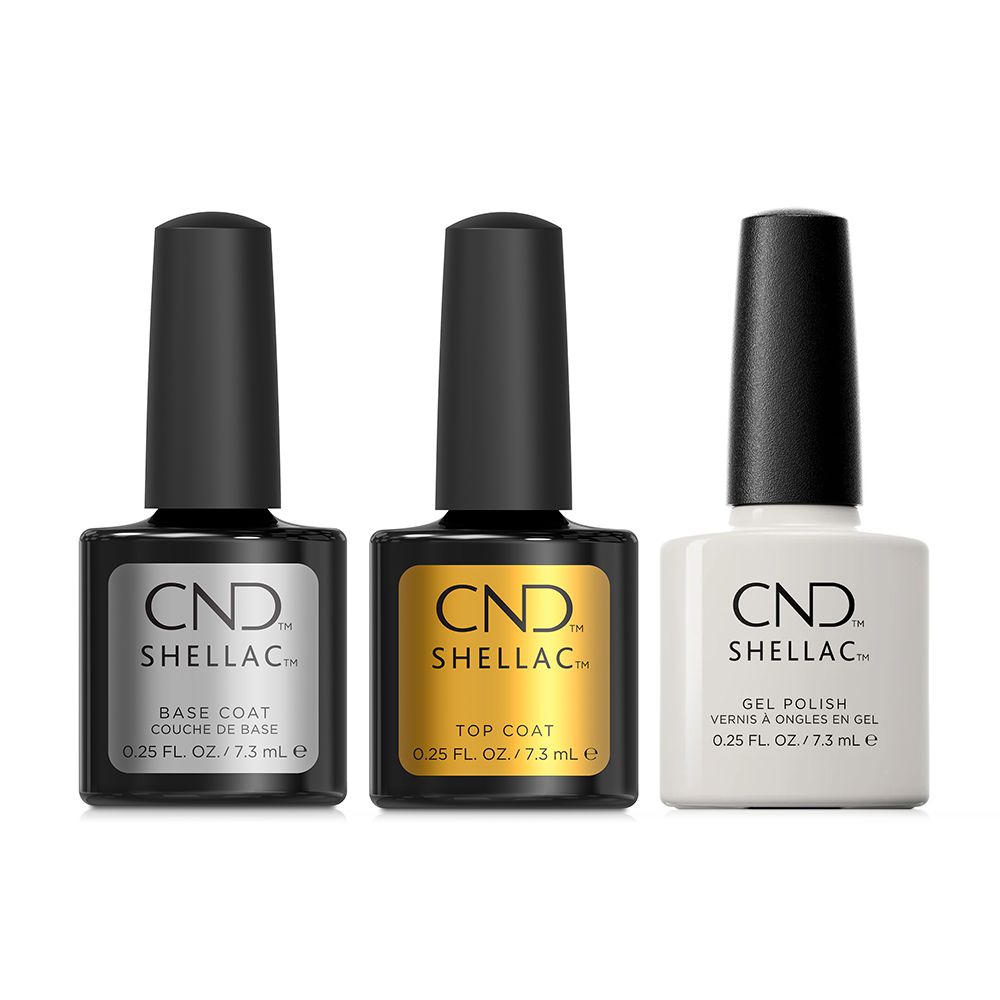 CND - Shellac Combo - Base, Top & All Frothed Up - Gel Polish at Beyond Polish
