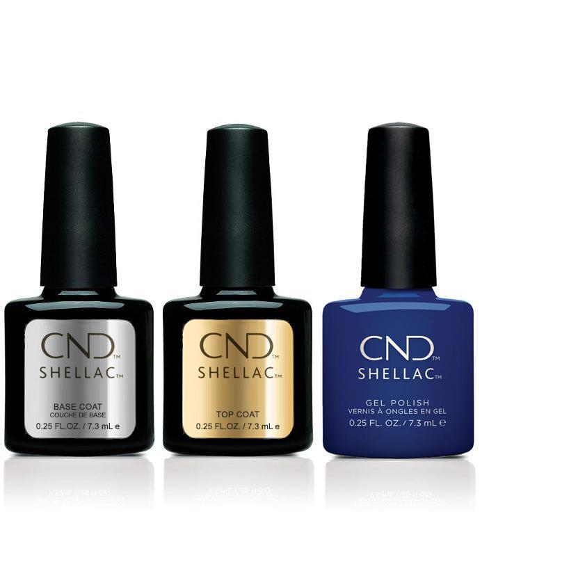 CND - Shellac Combo - Base, Top & Blue Moon - Gel Polish at Beyond Polish