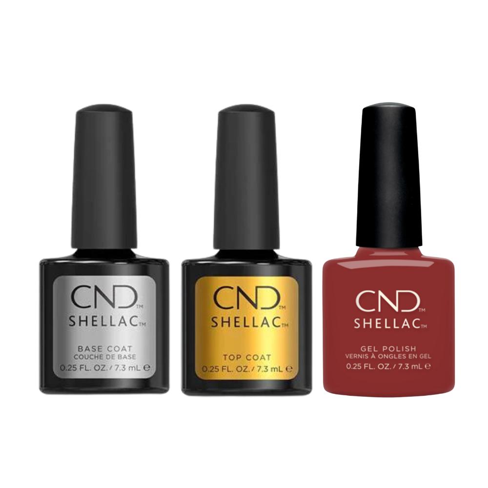 CND - Shellac Combo - Base, Top & Books & Beaujolais - Gel Polish at Beyond Polish