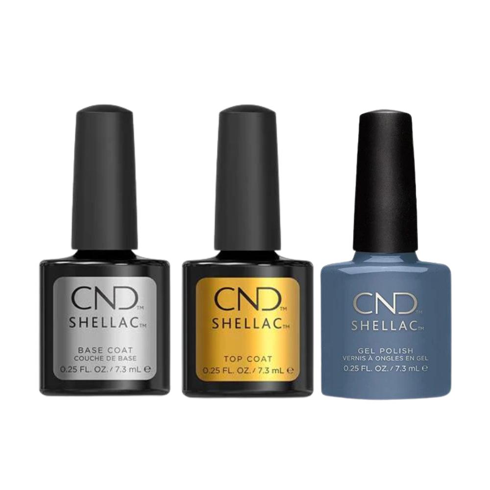CND - Shellac Combo - Base, Top & Denim Patch - Gel Polish at Beyond Polish