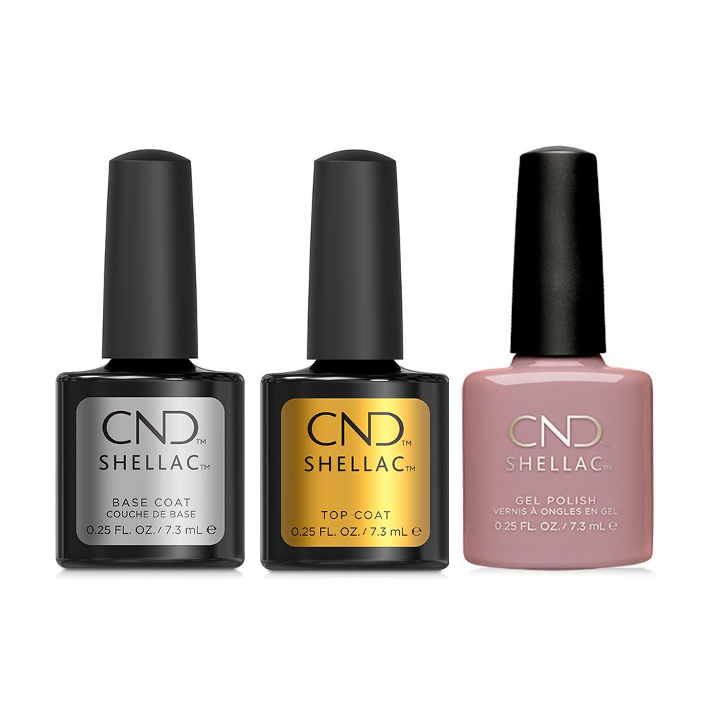 CND - Shellac Combo - Base, Top & Field Fox - Nude Gel Polish - CNDS-BT ...