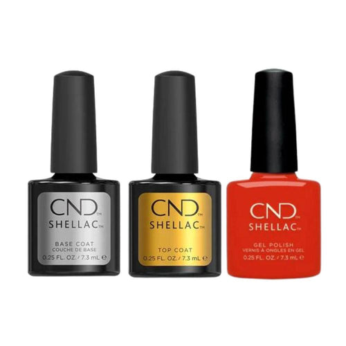 CND - Shellac Combo - Base, Top & Hot Or Knot