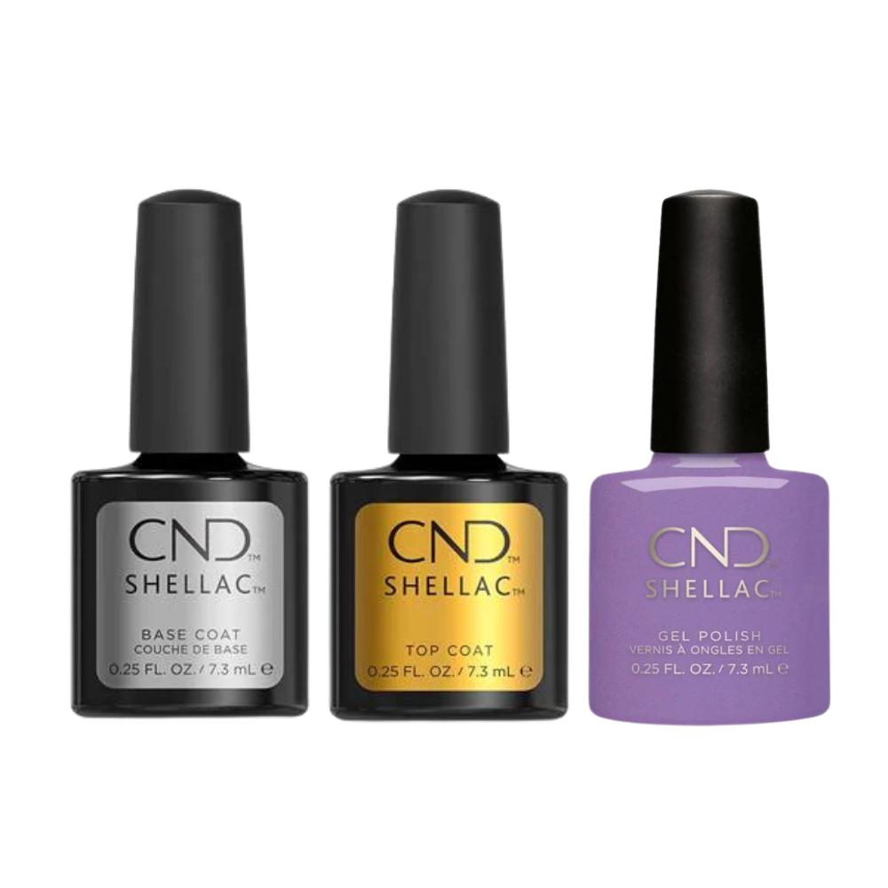 CND - Shellac Combo - Base, Top & Lilac Longing - Gel Polish at Beyond Polish