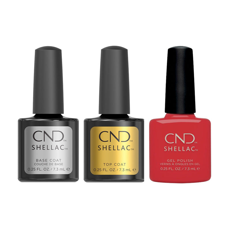 CND - Shellac Combo - Base, Top & Romantique