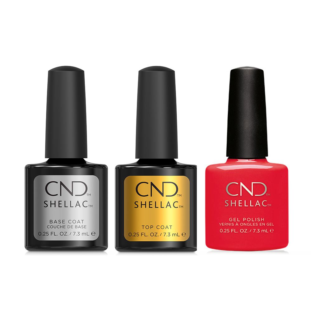 CND - Shellac Combo - Base, Top & Mambo Beat - Gel Polish at Beyond Polish