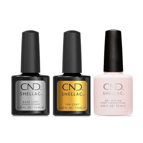 CND - Shellac Combo - Base, Top & Negligee - Gel Polish at Beyond Polish