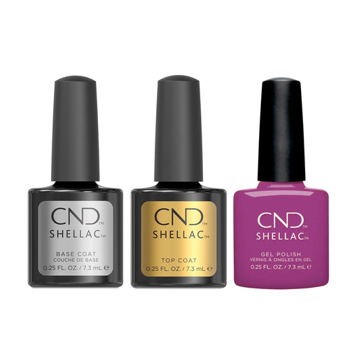CND - Shellac Combo - Base, Top & Orchid Canopy - Gel Polish at Beyond Polish