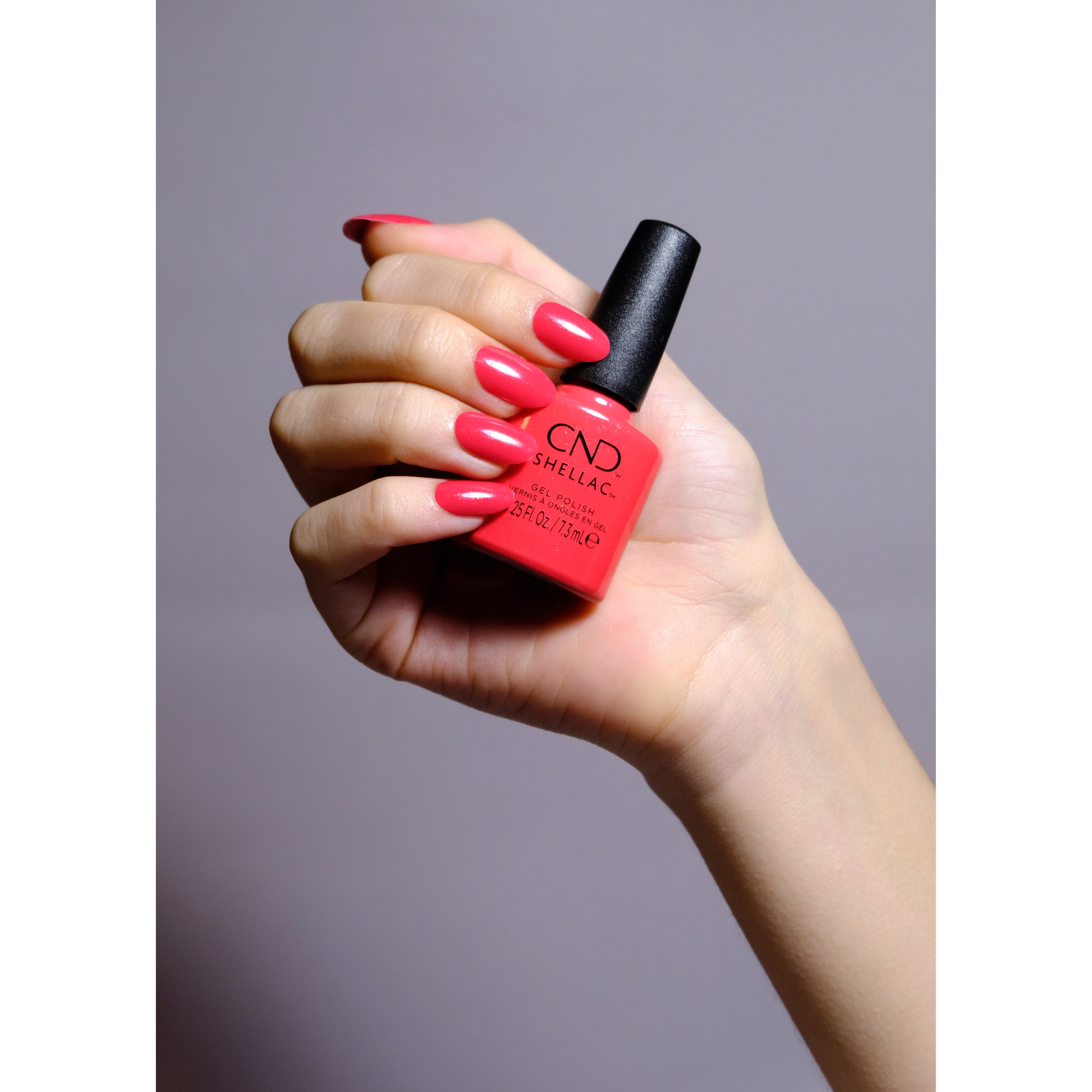 CND - Shellac Combo - Base, Top & Outrage-Yes - Red Gel Polish - CNDS ...