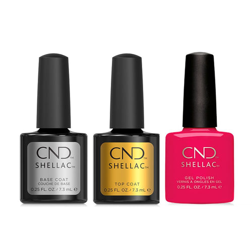 CND - Shellac Combo - Base, Top & Pink Leggings - Gel Polish at Beyond Polish
