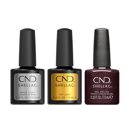 CND - Shellac Combo - Base, Top & Poison Plum