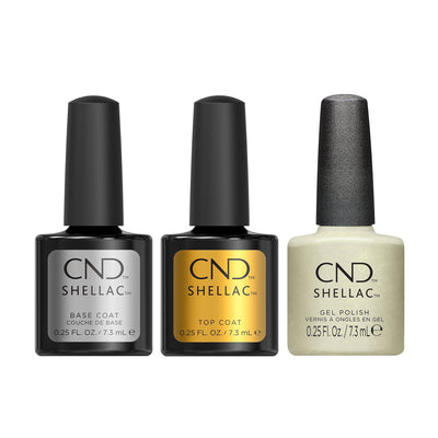 CND - Shellac Combo - Base, Top & Rags To Stitches - Gel Polish at Beyond Polish