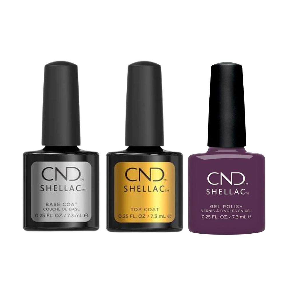 CND - Shellac Combo - Base, Top & Verbena Velvet - Gel Polish at Beyond Polish