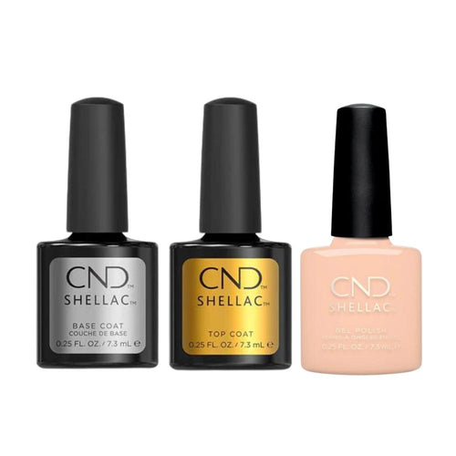 CND - Shellac Combo - Base, Top & Wrapped In Linen - Gel Polish at Beyond Polish