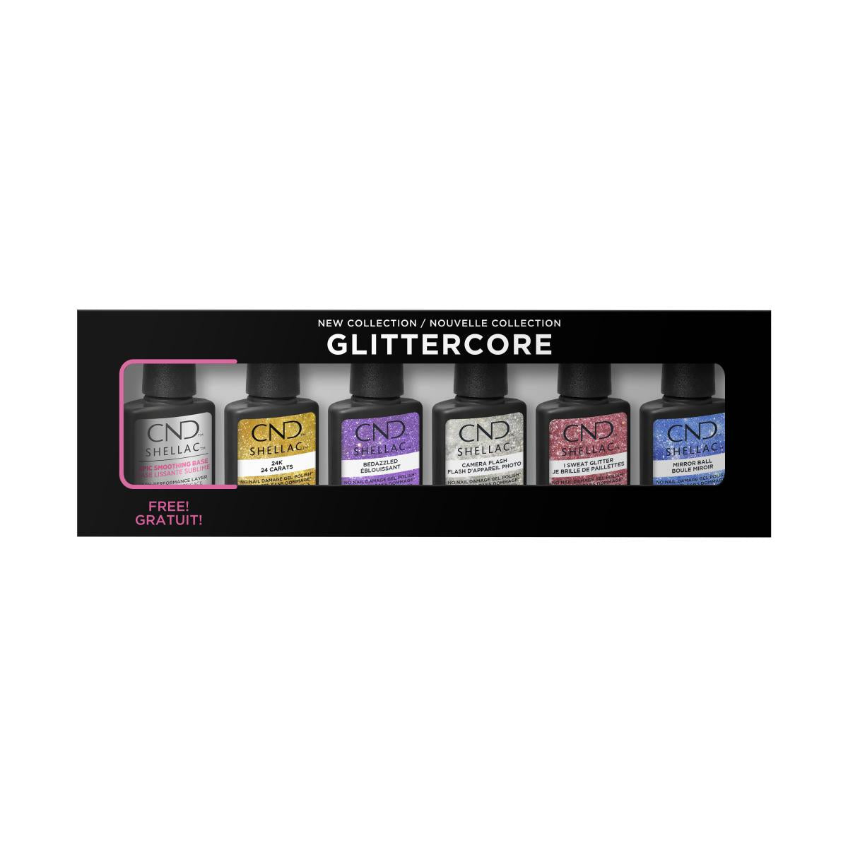 CND - Shellac Glitter Core Collection - Gel Polish at Beyond Polish
