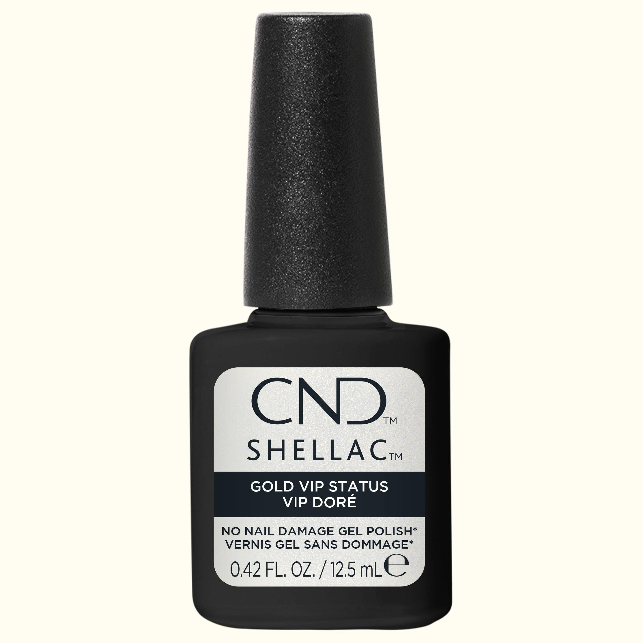 Shellac Police CND Shellac Gold Vip Status Shimmer Gel Polish