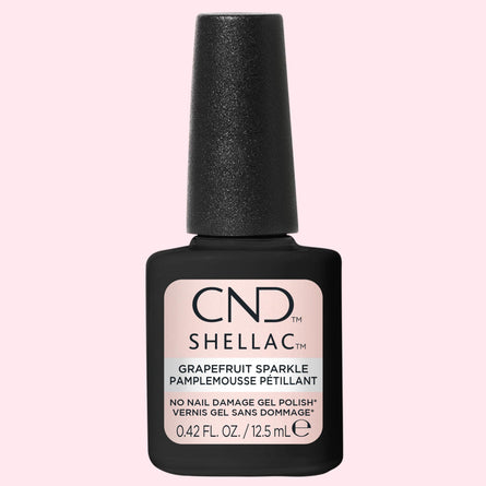 CND Shellac - Grapefruit Sparkle 0.42 oz - Gel Polish at Beyond Polish