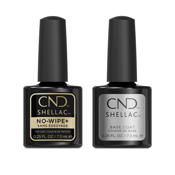 CND - Shellac No Wipe Top & Base Coat 0.25 oz - Top & Base Coats at Beyond Polish