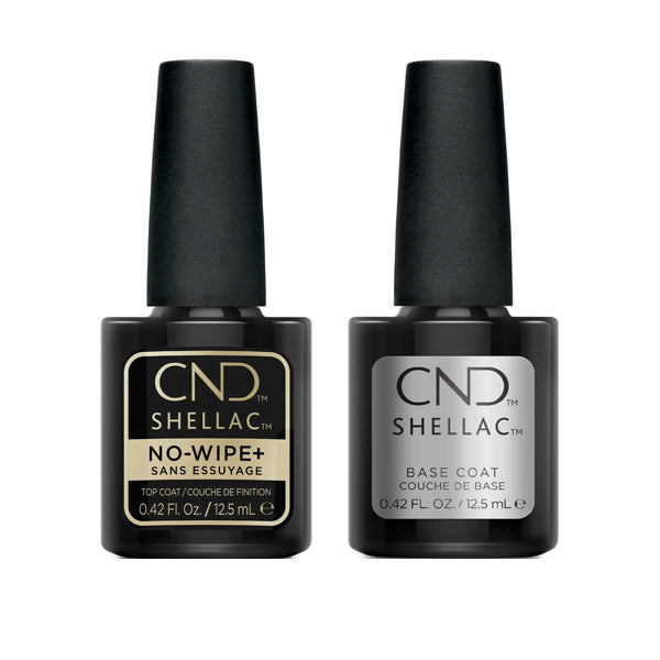 CND - Shellac No Wipe Top & Base Coat 0.42 oz - Top & Base Coats at Beyond Polish