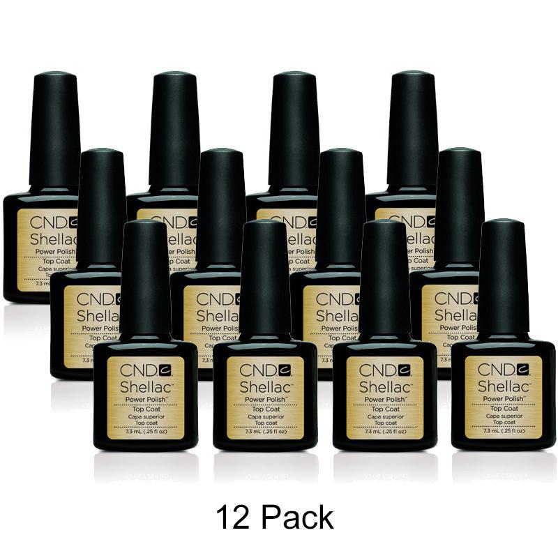 CND Shellac - Top Coat - 12 Pack (0.25 oz) - Top & Base Coats - CNDS ...