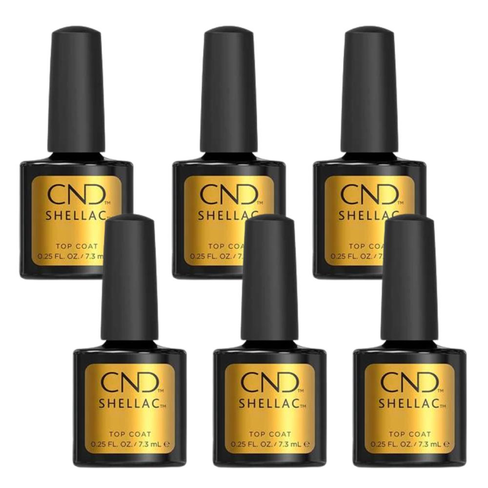 CND Shellac - Top Coat - 6 Pack (0.25 oz) - Top & Base Coats at Beyond Polish