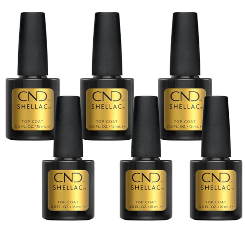 CND Shellac - Top Coat - 6 Pack 0.5 oz - Top & Base Coats at Beyond Polish
