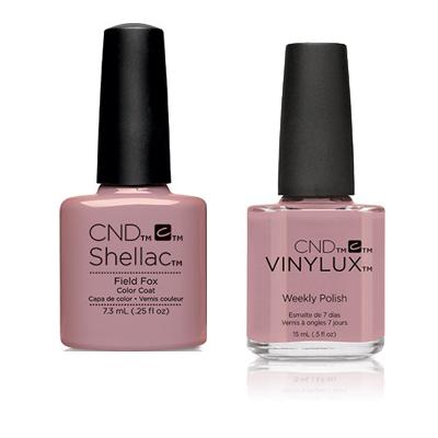 CND - Shellac & Vinylux Combo - Field Fox - Nude Gel & Lacquer Polish ...